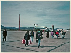 41 Nach der Abgabe des Mietwagens in San Carlos de Bariloche fliegen wir mit der Aerolineas Argentinas nach Iguazu